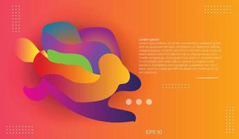 Moving colorful abstract background. Dynamic Effect. Vector Illustration. Minimal Design Template for poster. cover and landing page