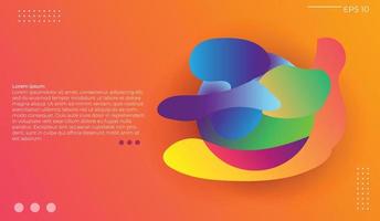 Moving colorful abstract background. Dynamic Effect. Vector Illustration. Minimal Design Template for poster. cover and landing page