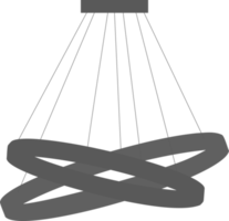 klassisch und modern Leuchter. Lampe Silhouette png