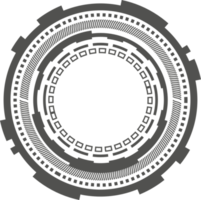 hud futuristische element. abstract optisch doel. cirkel meetkundig vormen voor virtueel koppel en spellen. camera zoeker voor scherpschutter wapen png