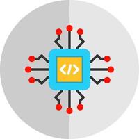 Code Processor Vector Icon Design