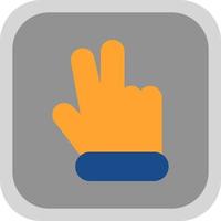 Hand Peace Vector Icon Design