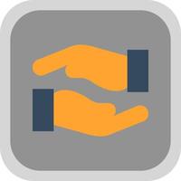 Hands Helping Vector Icon Design