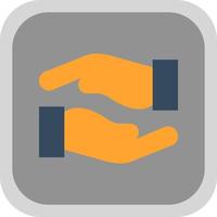 Hands Helping Vector Icon Design