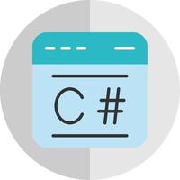 C Sharp Vector Icon Design