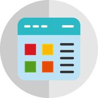Website Layout Vector Icon Design