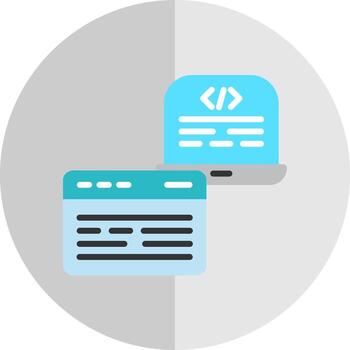 diseño de icono de vector de desarrollo frontend