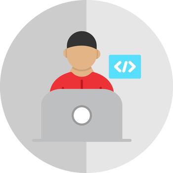 Programmer Vector Icon Design
