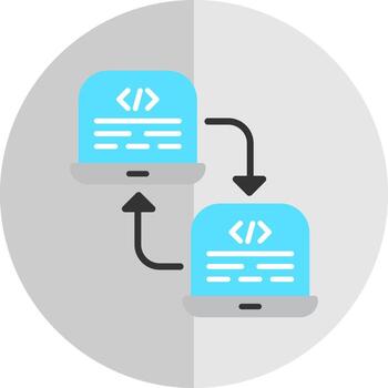 Code Refactoring Vector Icon Design