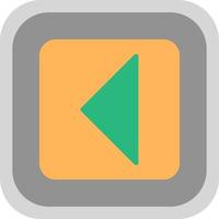 Caret Square Left Vector Icon Design