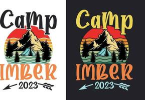 Creative retro vintage camping t shirt design free download, camping eliments free download vector