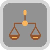 Balance Scale Vector Icon Design