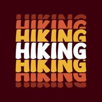 Retro vintage hiking design png eps vector