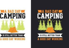 Camping T Shirt Design Bundle T-shirt Design For Camping Lover vector