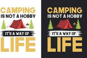 Creative retro vintage camping t shirt design free download, camping eliments free download vector