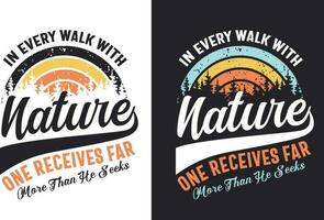 Creative retro vintage camping t shirt design free download, camping eliments free download vector