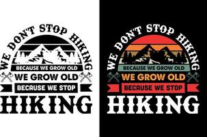 Retro vintage hiking design png eps vector