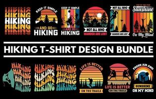 Retro vintage hiking design png eps vector