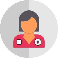 Female Patient Vector Icon Design