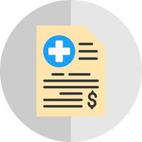 Medical Bill Vector Icon Design