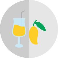 Mango Juice Vector Icon Design