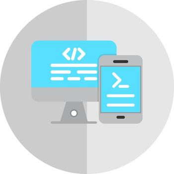 Code Terminal Vector Icon Design
