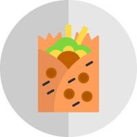 diseño de icono de vector de burrito