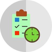 Tasks Schedule Vector Icon Design
