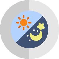 Day and Night Vector Icon Design