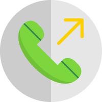 Outgoing Call Vector Icon Design