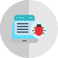 Website Bug Vector Icon Design