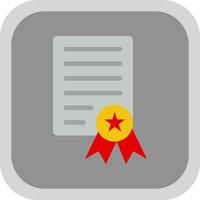 Certificate Vector Icon Design
