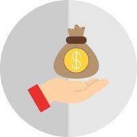 diseño de icono de vector de recaudación de fondos