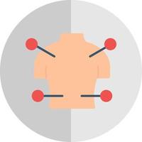 Body Acupuncture Vector Icon Design