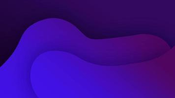 Purple blue abstract shape background. Wavy lines backdrop. Banner layout video