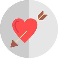 diseño de icono de vector de flecha de corazón