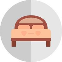 diseño de icono de vector de cama doble