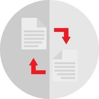 Documents Exchange Vector Icon Design