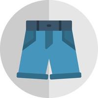 diseño de icono de vector de pantalones cortos de mezclilla