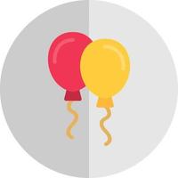 diseño de icono de vector de globos de año nuevo