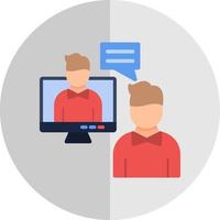 Online Meeting Vector Icon Design
