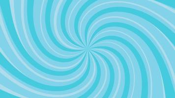 Blue abstract background spinning wallpaper. Copy space backdrop. Radial rotation, wavy lines. Swirl video