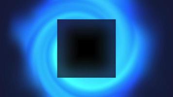 Black square copy space on blue abstract background video