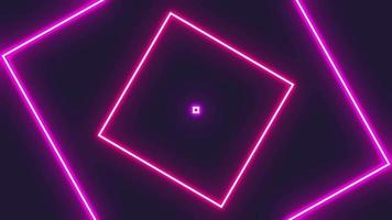 plein neon kader animatie. Purper minimalistisch ontwerp achtergrond video