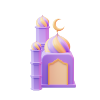 Ramadã Mubarak 3d de ativos png