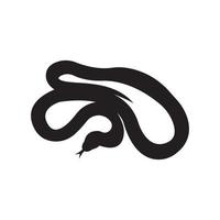 serpiente logo vector icono ilustración en plano diseño