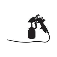 spray gun, icon logo vector illustration design