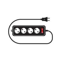 extension cord simple vector icon illustration in flat design