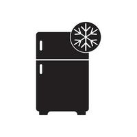 Refrigerator icon, logo isolated on white background vector