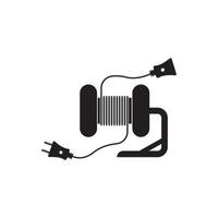 extension cord simple vector icon illustration in flat design